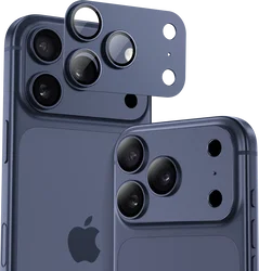 Buddi Focus Apple iPhone 17 Pro Full Camera Protector Matched Blauw afbeelding
