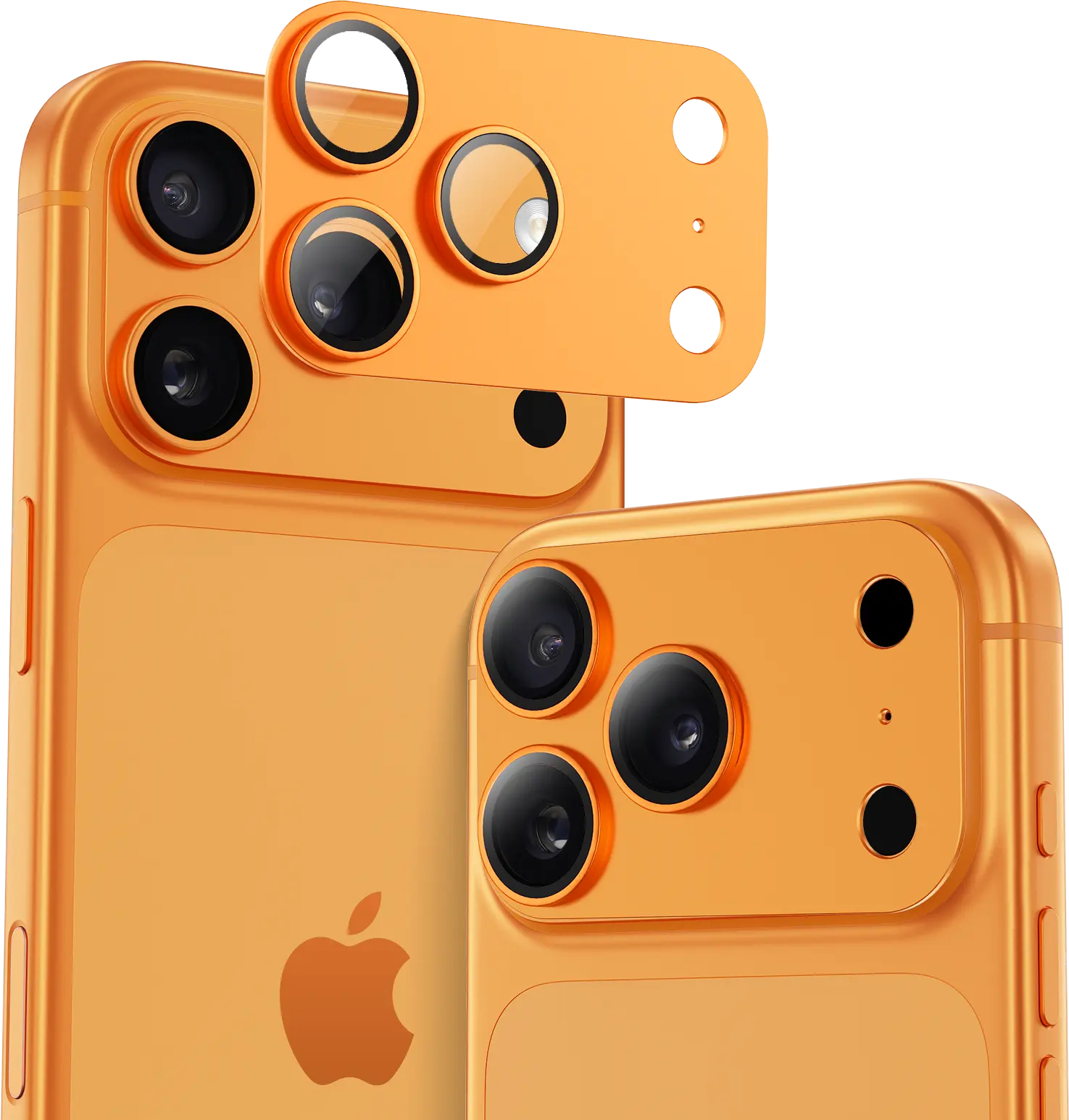 Buddi Focus Apple iPhone 17 Pro Max Full Camera Protector Matched Oranje afbeelding 1