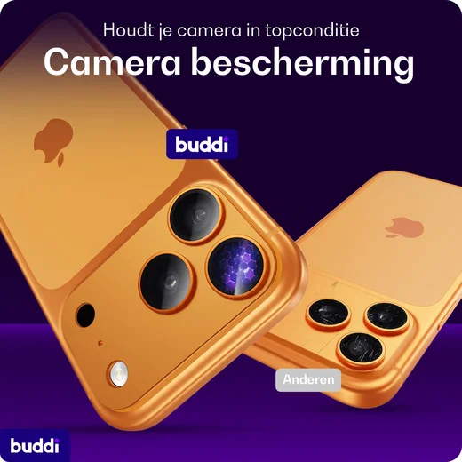 Buddi Focus Apple iPhone 17 Pro Max Full Camera Protector Matched Oranje afbeelding 2