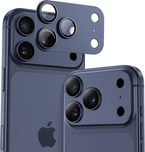 Buddi Focus Apple iPhone 17 Pro Max Full Camera Protector Matched Blauw afbeelding 1