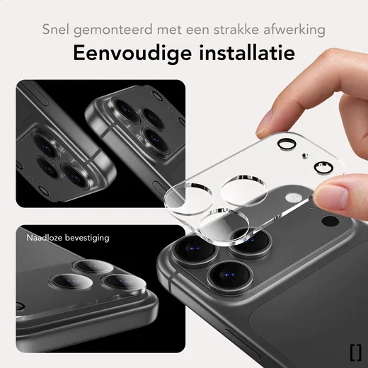NEKIT Prism Apple iPhone 18 Pro Camera Lens Protector Transparant afbeelding 6