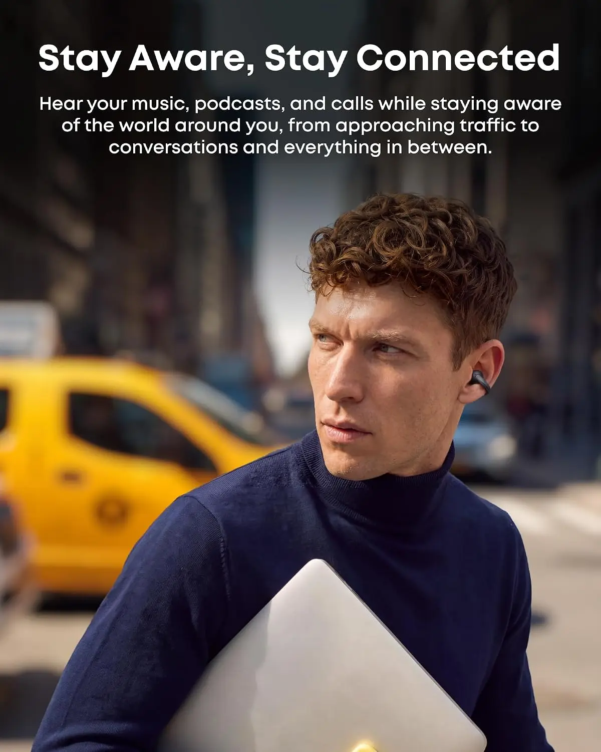 Anker Soundcore AeroClip 2 Draadloze Open-Ear Oordopjes met Clip-on Design Zwart afbeelding 9