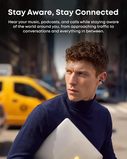 Anker Soundcore AeroClip 2 Draadloze Open-Ear Oordopjes met Clip-on Design Zwart afbeelding 9
