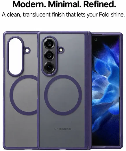 TORRAS Guardian Magnetic Samsung Galaxy Z Fold 8 Ultra Hoesje MagSafe Paars afbeelding 7