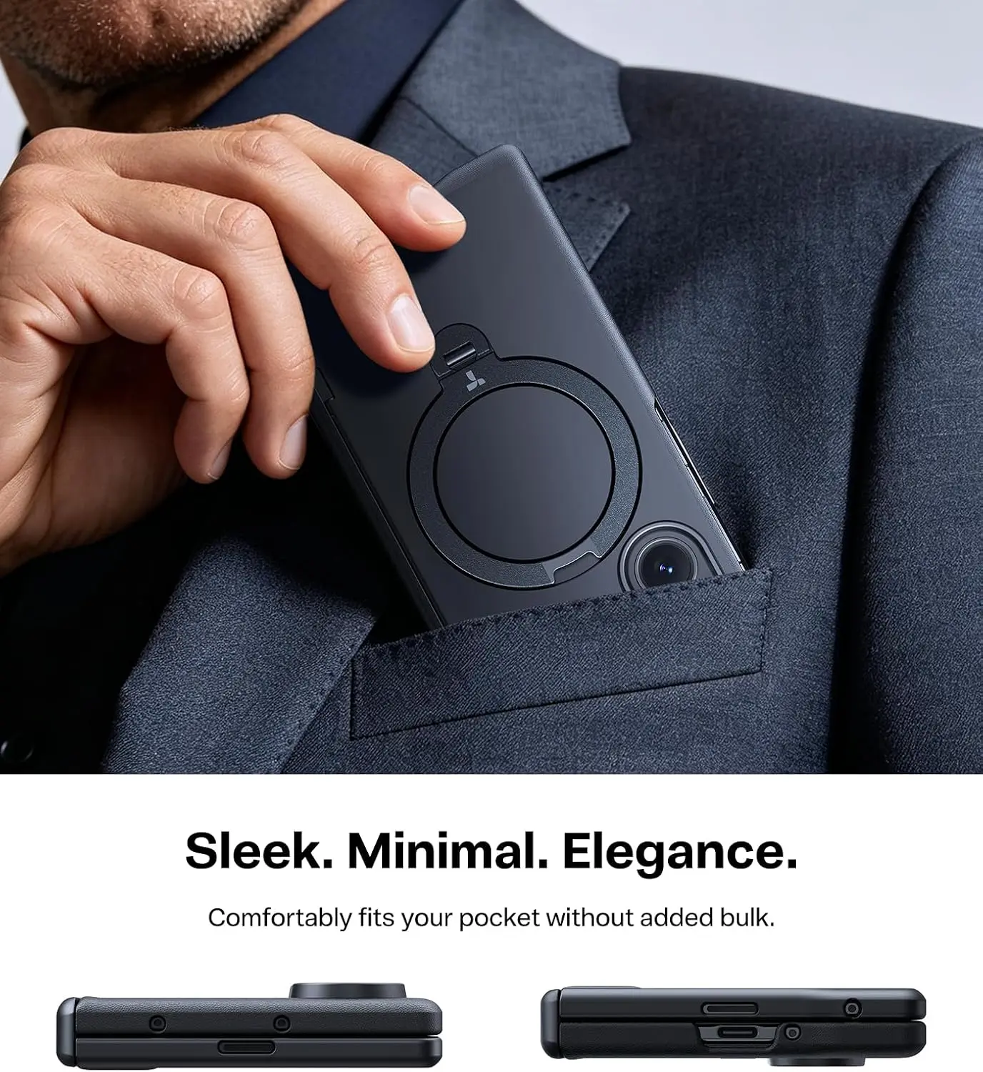 TORRAS Ostand Spin Samsung Galaxy Z Fold 8 Ultra Hoesje 360° MagSafe Stand Zwart afbeelding 8