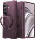 TORRAS Ostand Spin Samsung Galaxy Z Fold 8 Ultra Hoesje 360° MagSafe Stand Paars