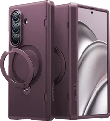TORRAS Ostand Spin Samsung Galaxy Z Fold 8 Ultra Hoesje 360° MagSafe Stand Paars afbeelding