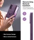 TORRAS Ostand Spin Samsung Galaxy Z Fold 8 Ultra Hoesje 360° MagSafe Stand Paars afbeelding 9