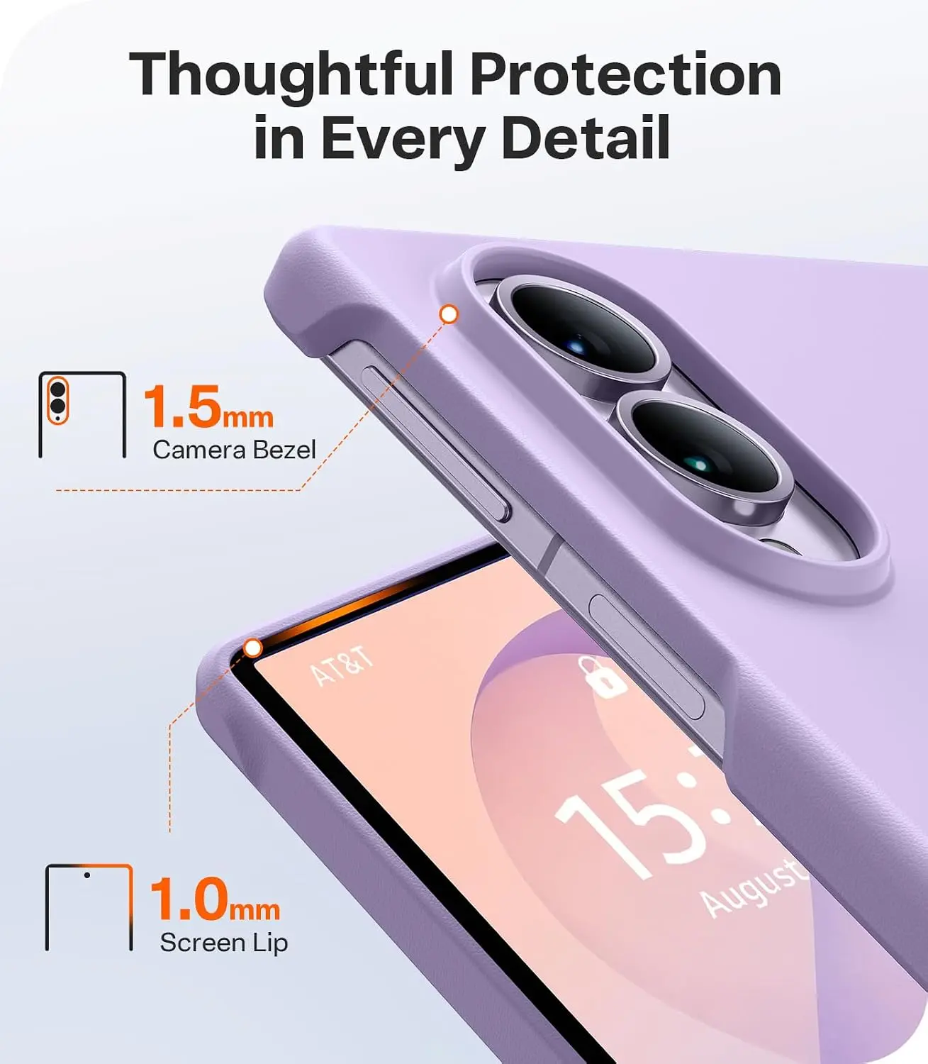 TORRAS Ostand L1 Guardian Magnetic Hoesje Samsung Galaxy Z Fold 8 Paars afbeelding 5
