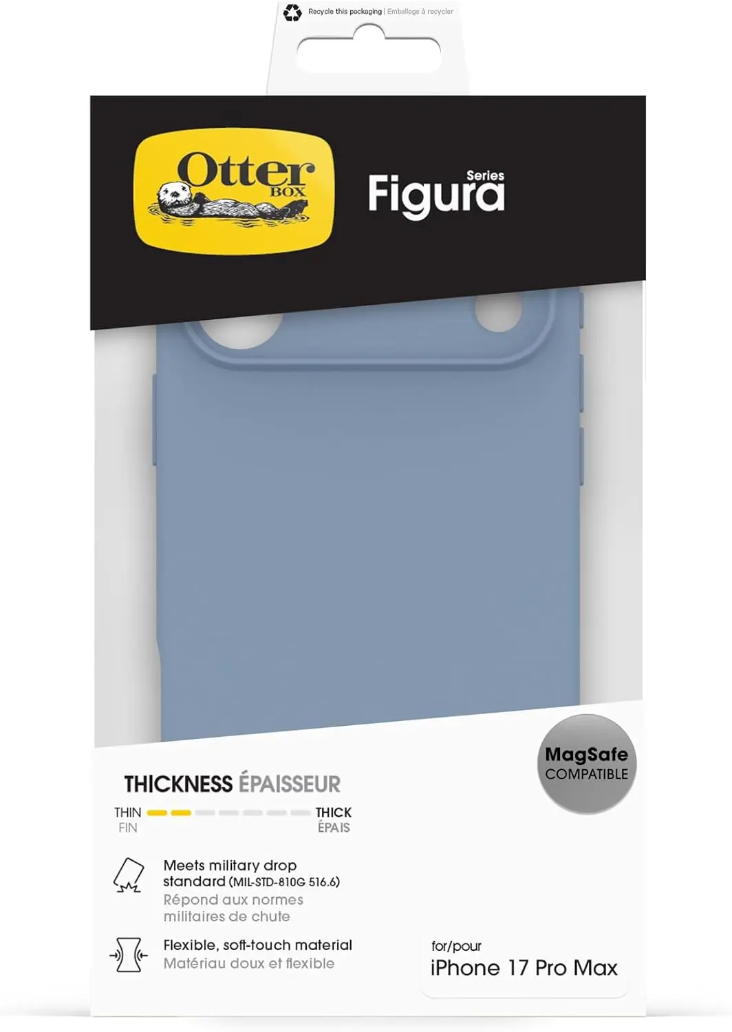 OtterBox Figura MagSafe Apple iPhone 17 Pro Max Hoesje Back Cover Blauw afbeelding 5