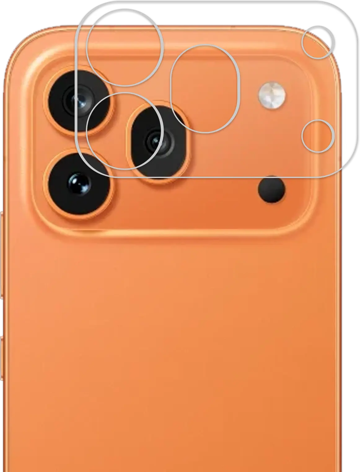 Rosso Honor 600 Pro Camera Frame Protector Transparant afbeelding 1