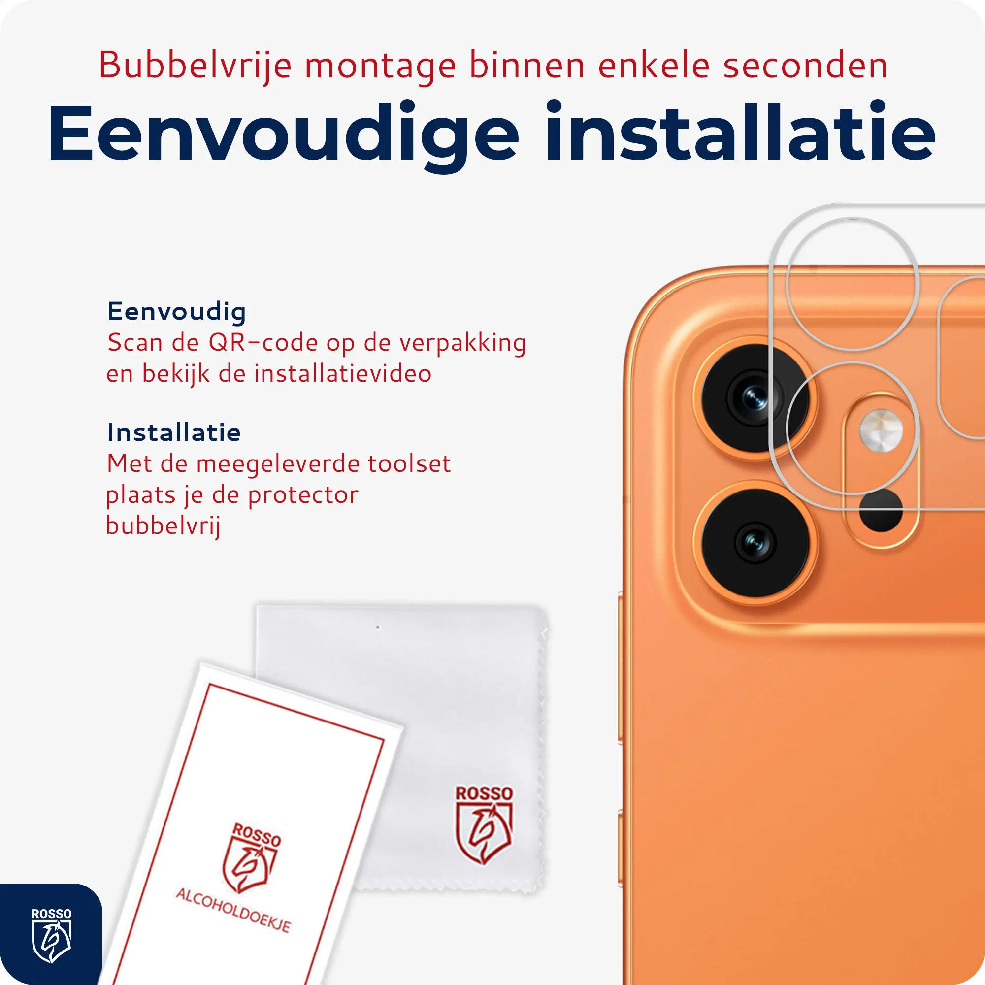 Rosso Honor 600 Camera Lens Protector Transparant afbeelding 4