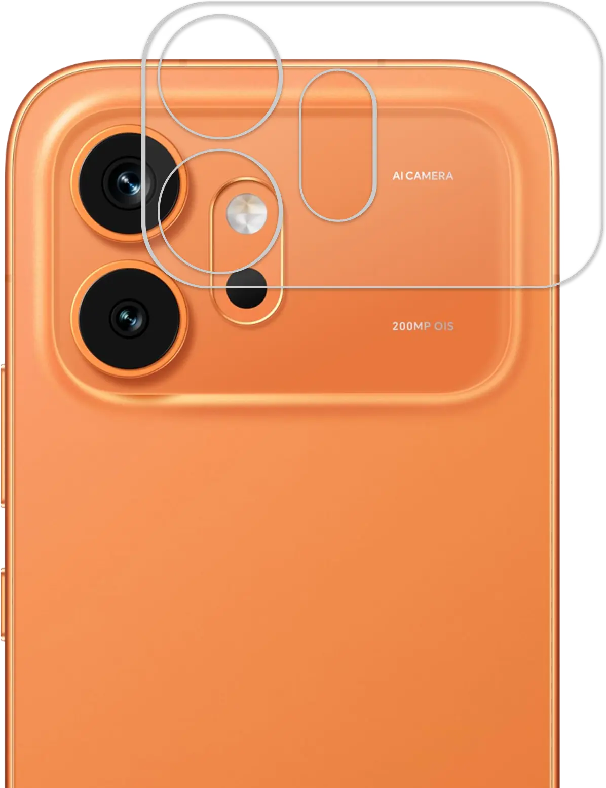 Rosso Honor 600 Camera Lens Protector Transparant afbeelding 2
