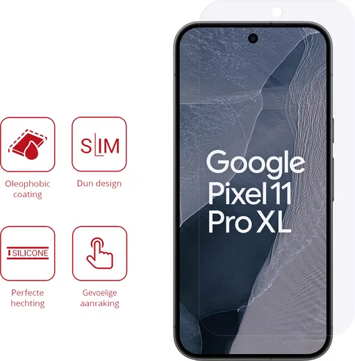 Rosso Google Pixel 11 Pro XL Screen Protector Case Friendly Folie Duo Pack afbeelding 2