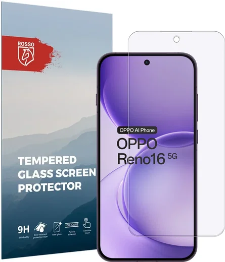 Rosso Oppo Reno 16 9H Tempered Glass Screen Protector afbeelding 1