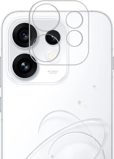 Rosso Oppo Reno 16 Camera Lens Protector Transparant afbeelding 2