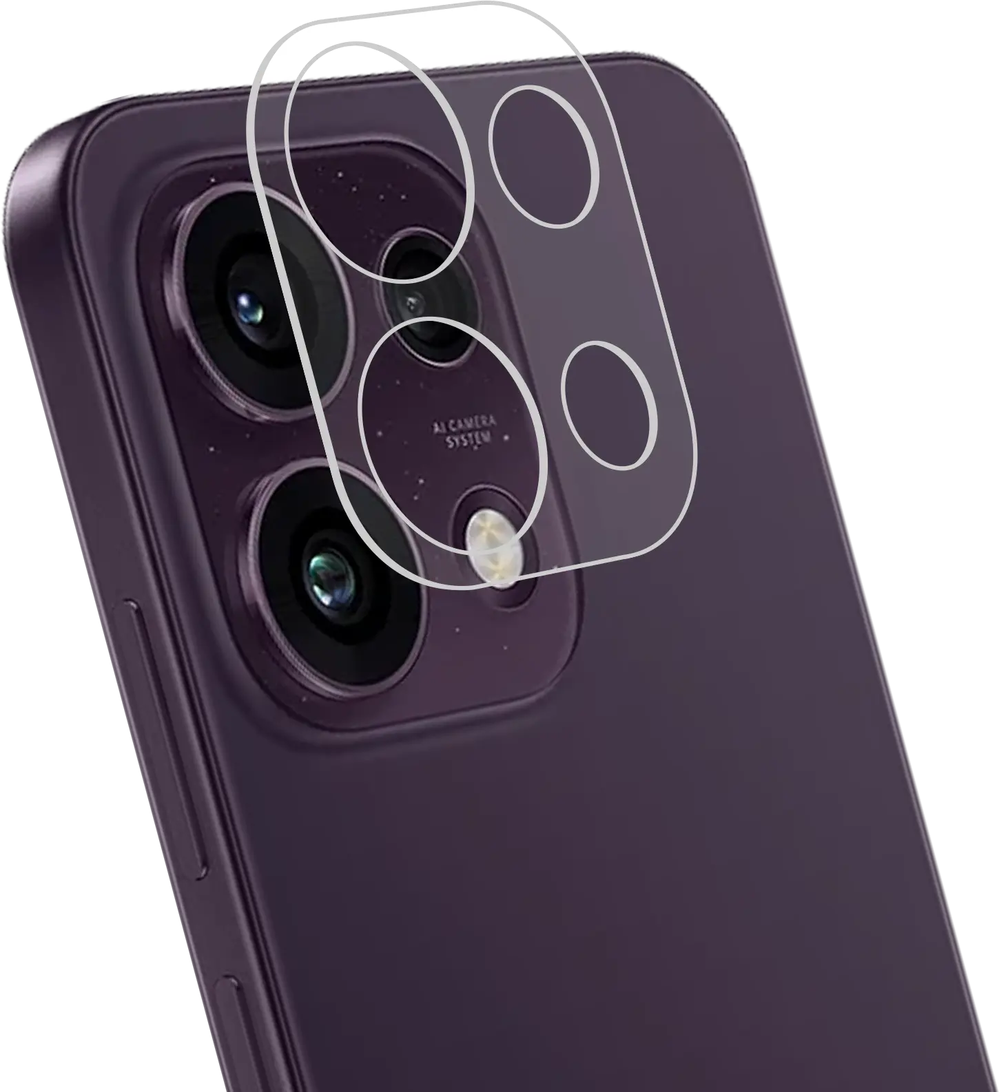 Rosso Oppo Reno 16F Camera Lens Protector Transparant afbeelding 1