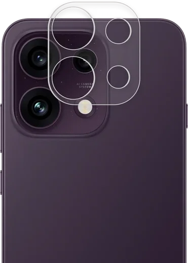 Rosso Oppo Reno 16F Camera Lens Protector Transparant afbeelding 2