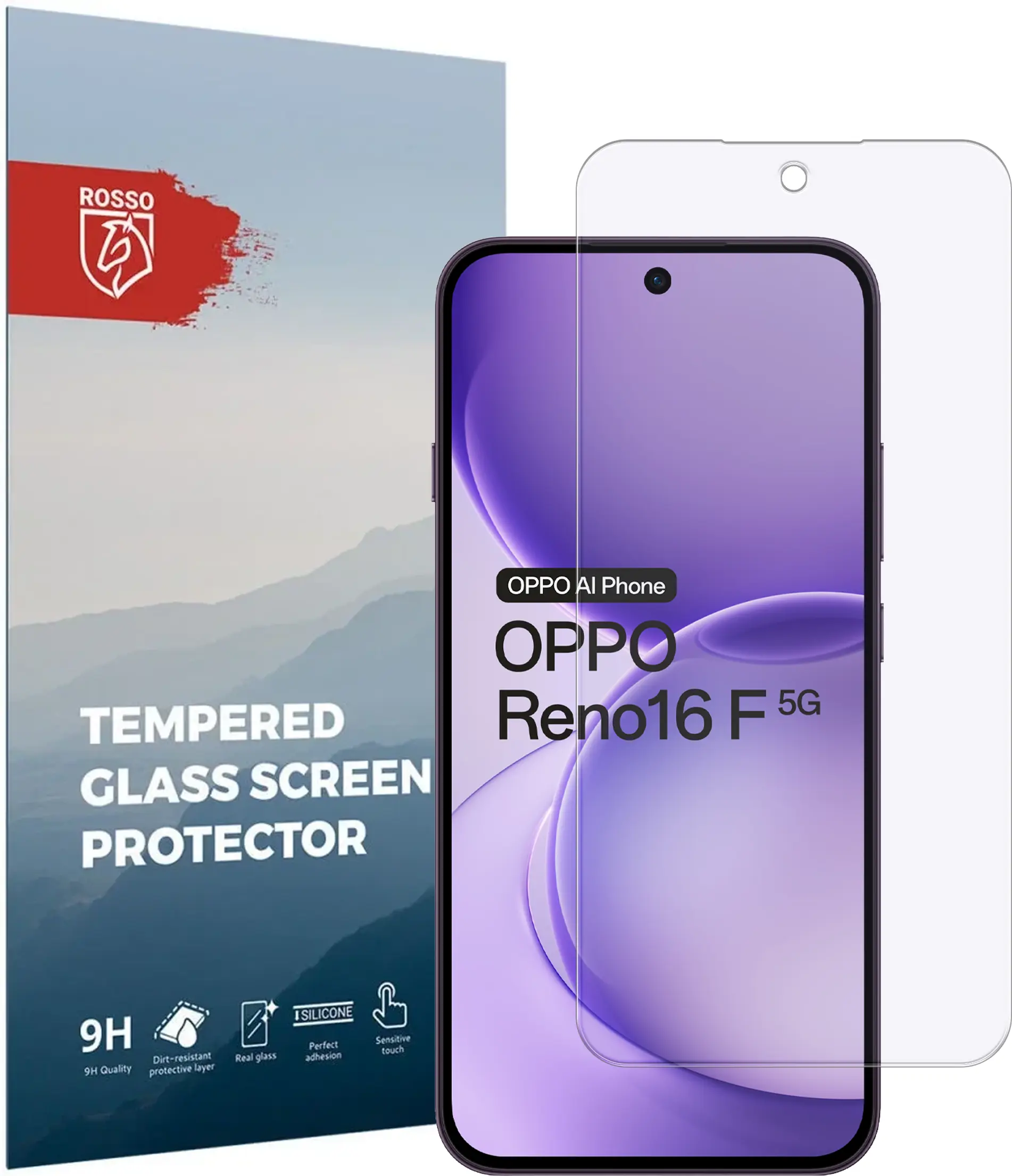 Rosso Oppo Reno 16 F 9H Tempered Glass Screen Protector afbeelding 1