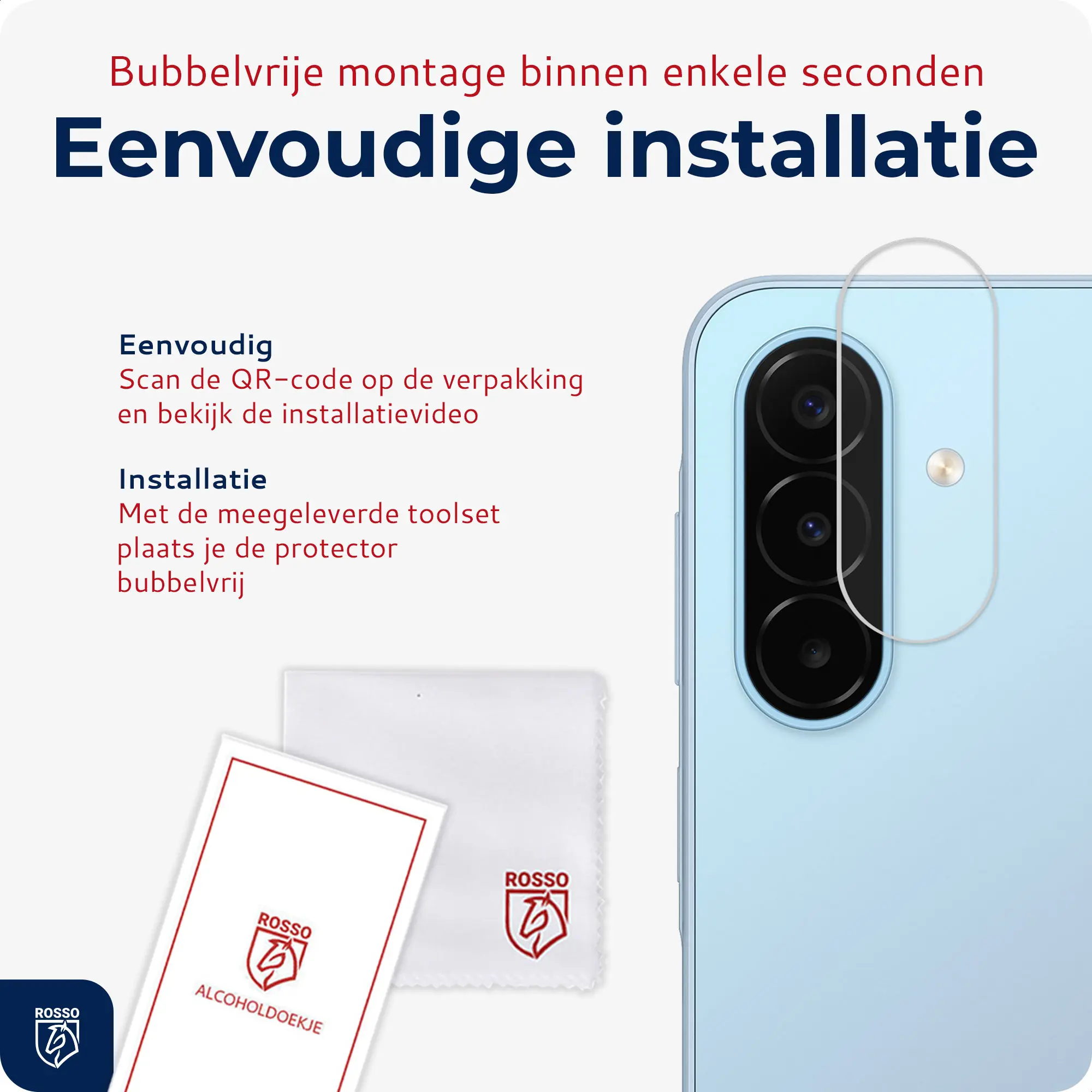 Rosso Samsung Galaxy A18 Camera Lens Protector Transparant afbeelding 4
