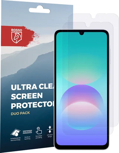 Rosso Samsung Galaxy A08 Screen Protector Case Friendly Folie Duo Pack afbeelding 7