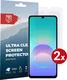 Rosso Samsung Galaxy A08 Screen Protector Case Friendly Folie Duo Pack