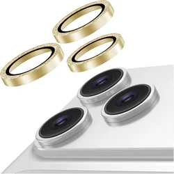 AVY Apple iPhone 18 Pro / 18 Pro Max Camera Lens Protector Rings Glitter Goud afbeelding