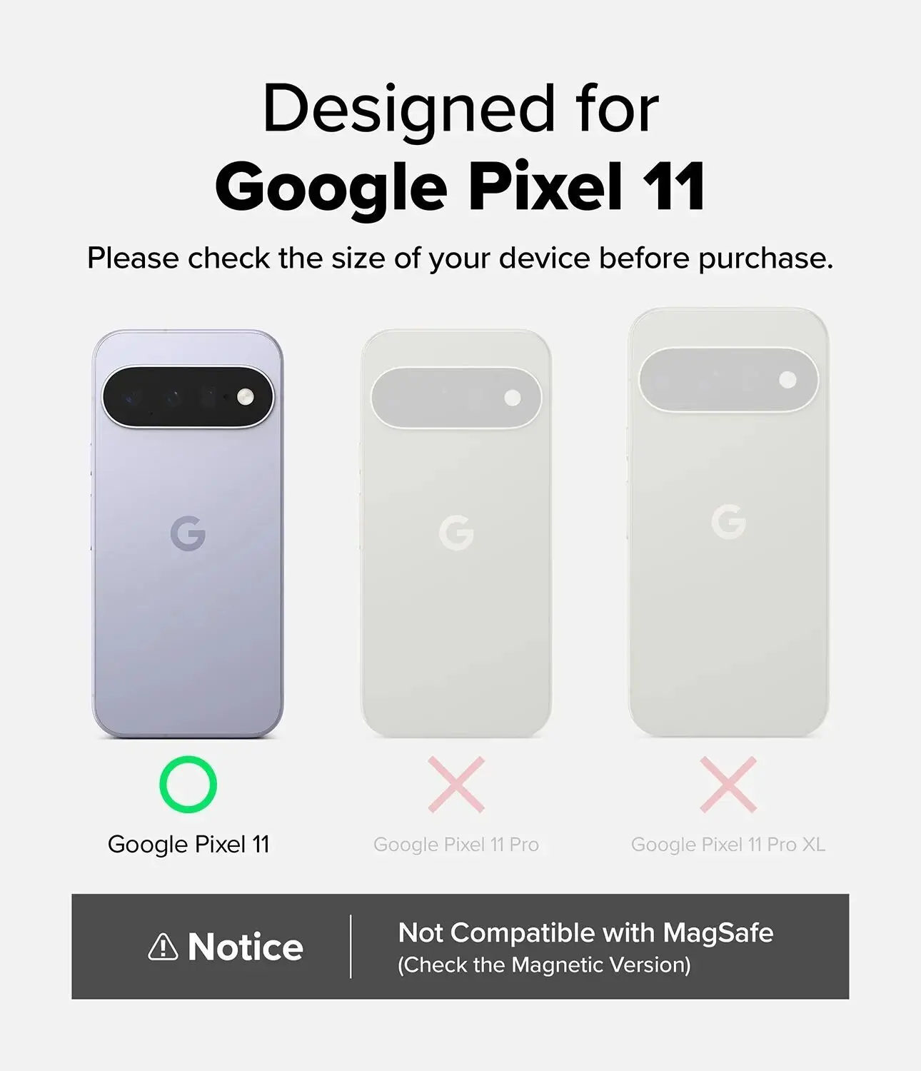 Ringke Fusion Google Pixel 11 Hoesje Back Cover Matte Transparant afbeelding 3
