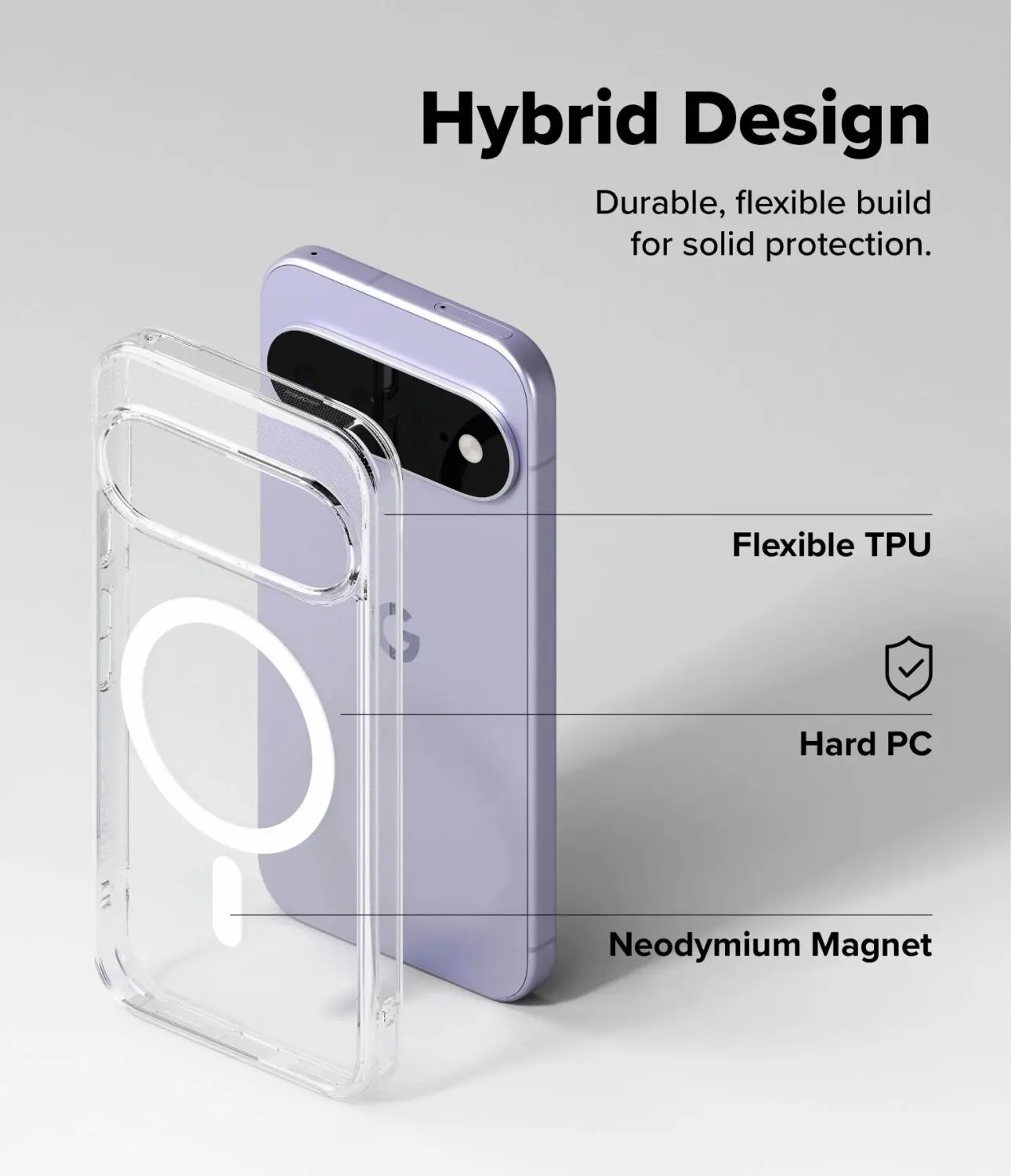 Ringke Fusion Magnetic Google Pixel 11 Hoesje MagSafe Back Cover Transparant afbeelding 10