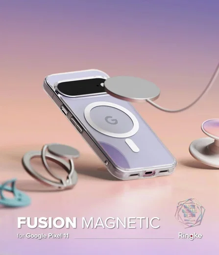 Ringke Fusion Magnetic Google Pixel 11 Hoesje MagSafe Back Cover Transparant afbeelding 2