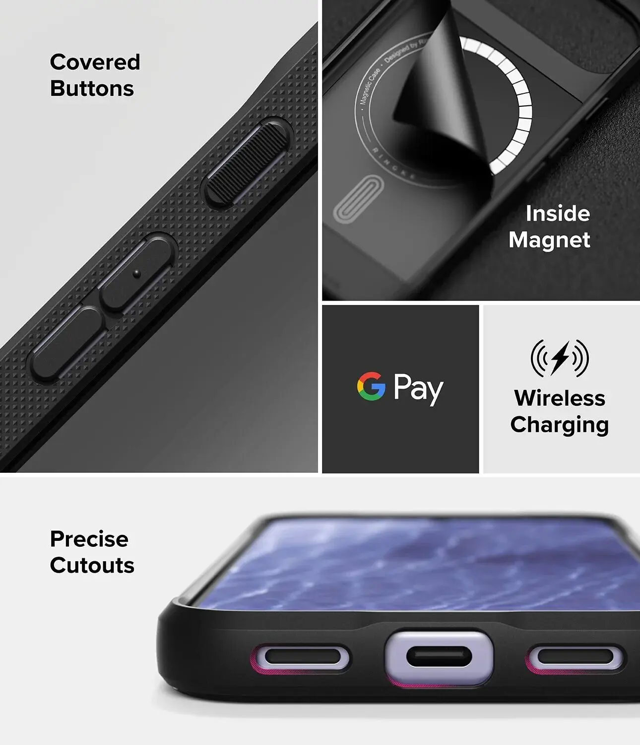Ringke Onyx Magnetic Google Pixel 11 Hoesje MagSafe Groen afbeelding 14