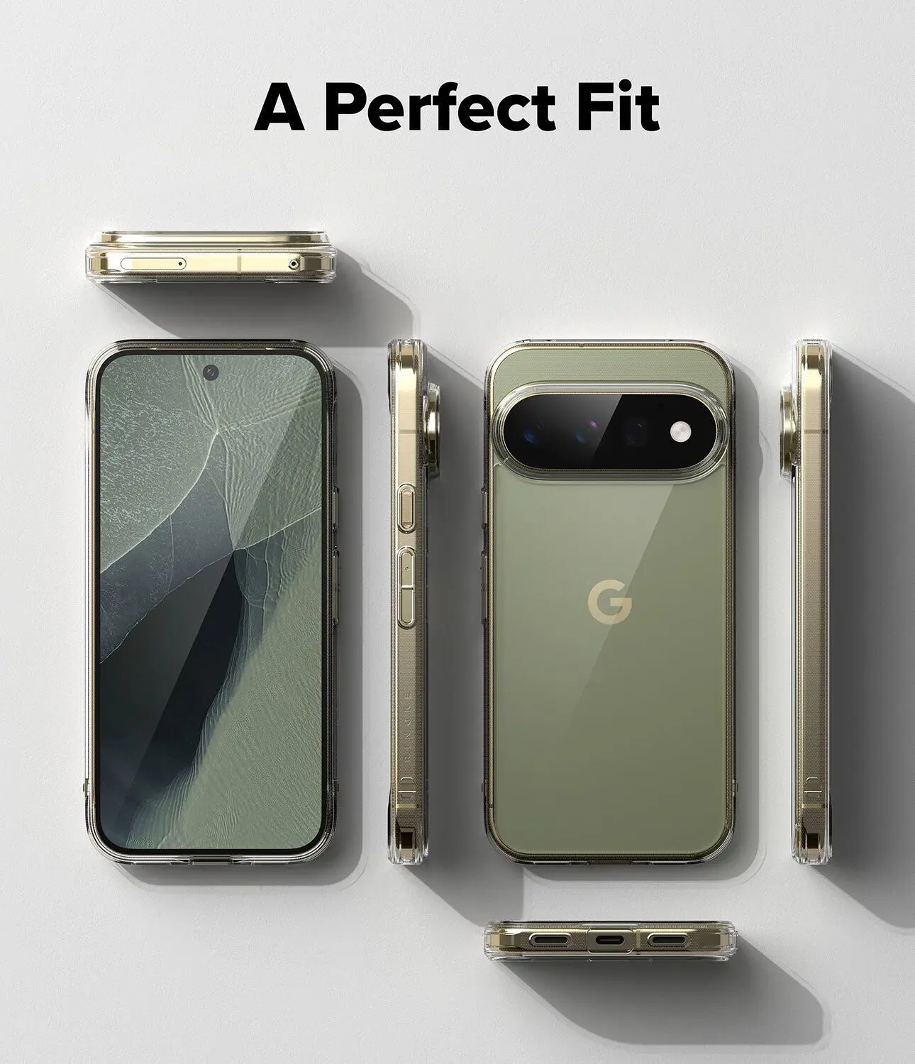 Ringke Fusion Google Pixel 11 Pro Hoesje Back Cover Matte Transparant afbeelding 9