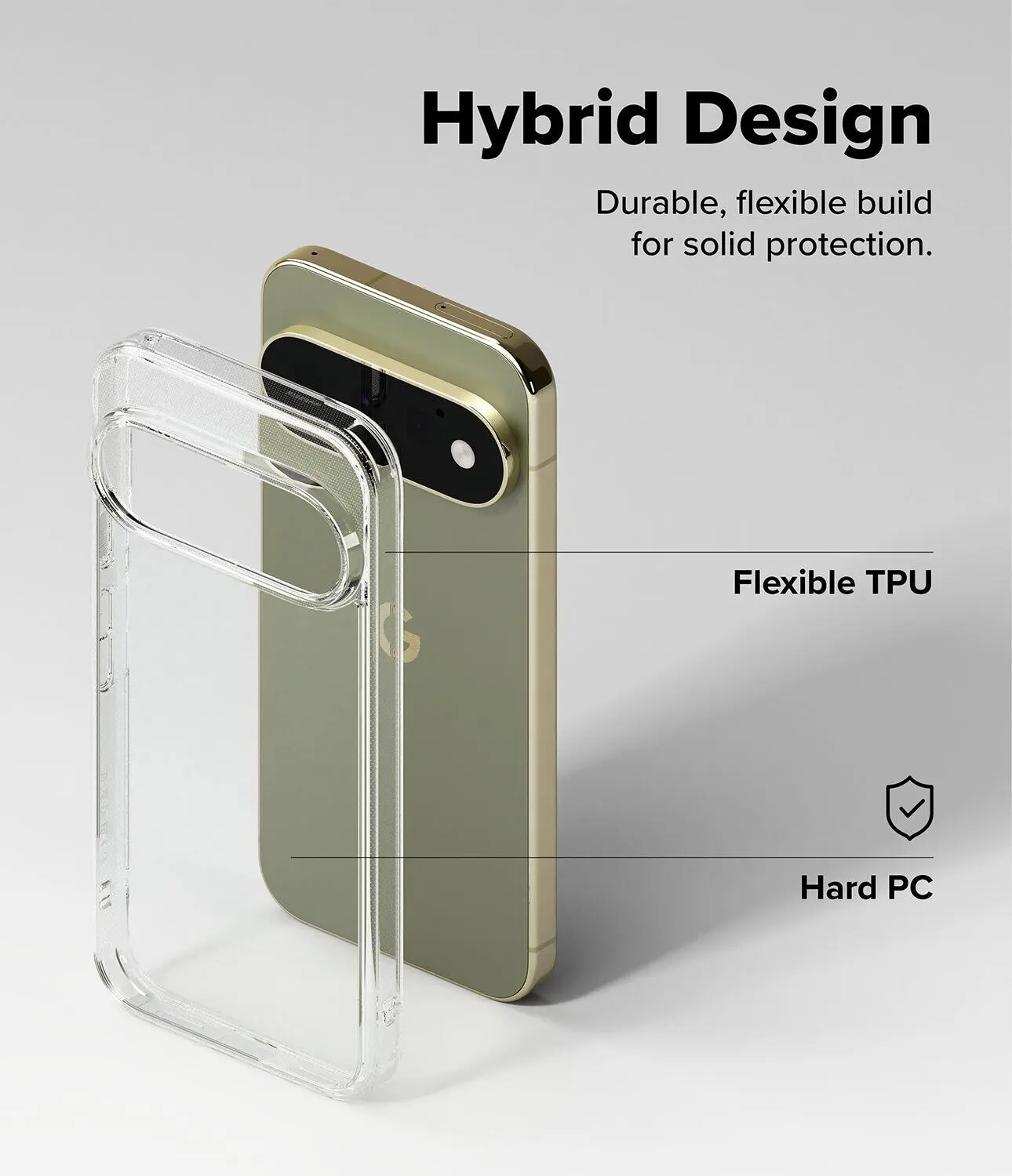 Ringke Fusion Google Pixel 11 Pro Hoesje Back Cover Matte Transparant afbeelding 8