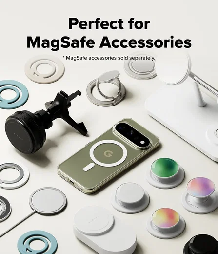 Ringke Fusion Magnetic Google Pixel 11 Pro Hoesje MagSafe Back Cover Transparant afbeelding 4