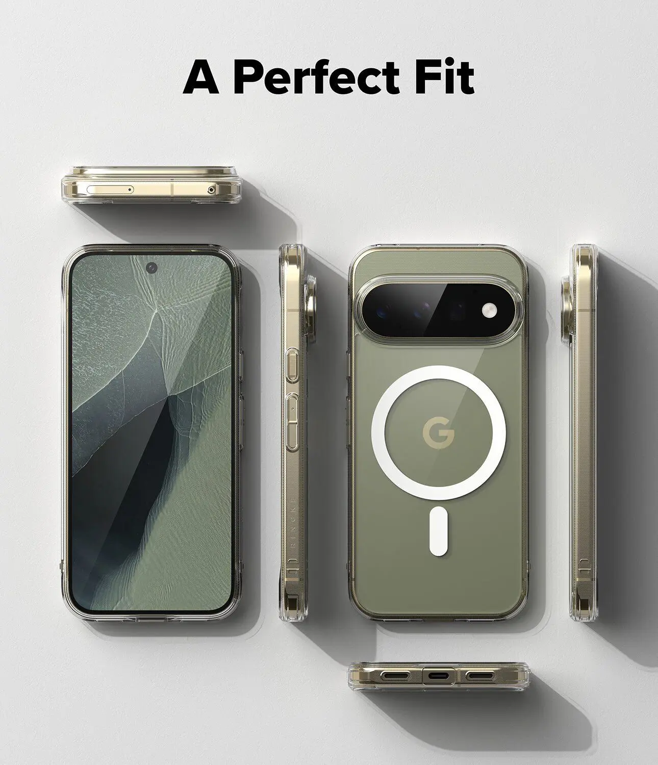 Ringke Fusion Magnetic Google Pixel 11 Pro Hoesje MagSafe Back Cover Transparant afbeelding 11