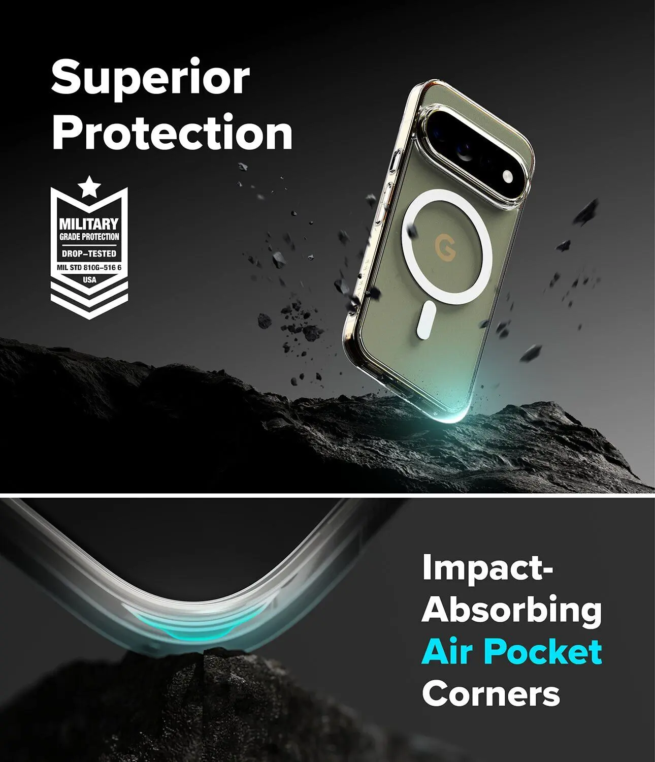 Ringke Fusion Magnetic Google Pixel 11 Pro Hoesje MagSafe Back Cover Transparant afbeelding 8
