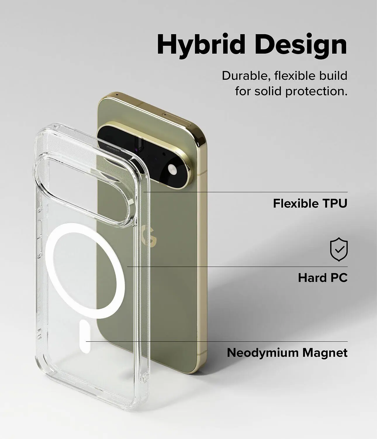 Ringke Fusion Magnetic Google Pixel 11 Pro Hoesje MagSafe Back Cover Transparant afbeelding 10