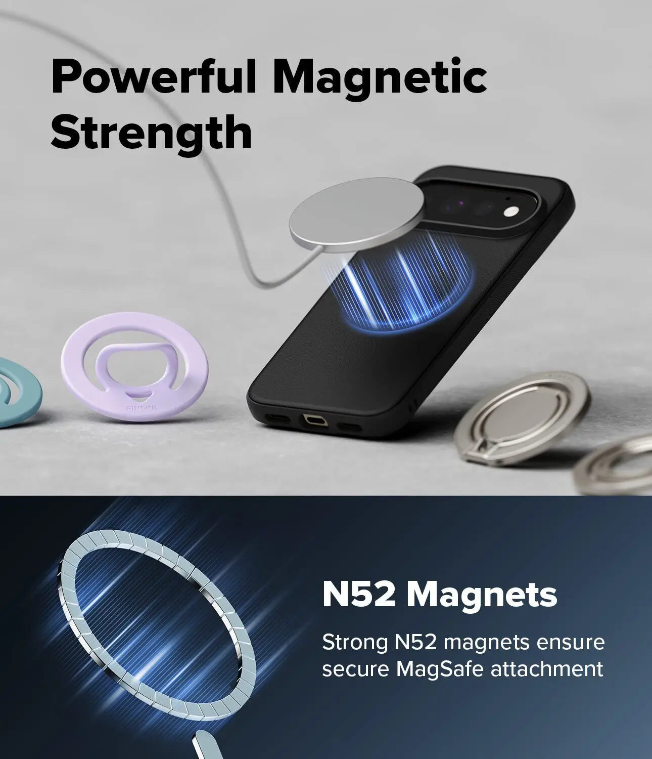 Ringke Onyx Magnetic Google Pixel 11 Pro Hoesje MagSafe Zwart afbeelding 5