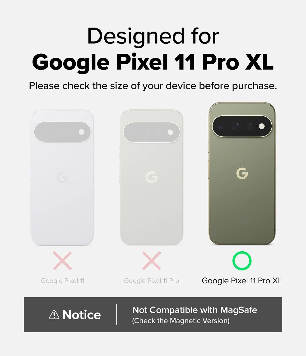 Ringke Fusion Google Pixel 11 Pro XL Hoesje Back Cover Matte Transparant afbeelding 3
