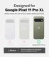 Ringke Fusion Google Pixel 11 Pro XL Hoesje Back Cover Matte Transparant afbeelding 3