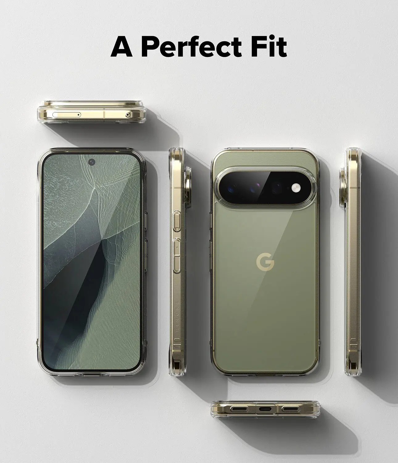 Ringke Fusion Google Pixel 11 Pro XL Hoesje Back Cover Matte Transparant afbeelding 9