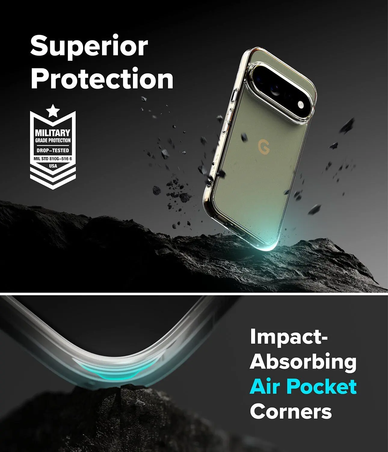 Ringke Fusion Google Pixel 11 Pro XL Hoesje Back Cover Matte Transparant afbeelding 6