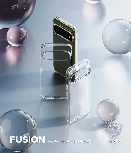 Ringke Fusion Google Pixel 11 Pro XL Hoesje Back Cover Matte Transparant afbeelding 2