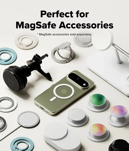 Ringke Fusion Magnetic Google Pixel 11 Pro XL Hoesje MagSafe Back Cover Clear afbeelding 4