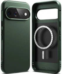 Ringke Onyx Magnetic Google Pixel 11 Pro XL Hoesje MagSafe Groen afbeelding