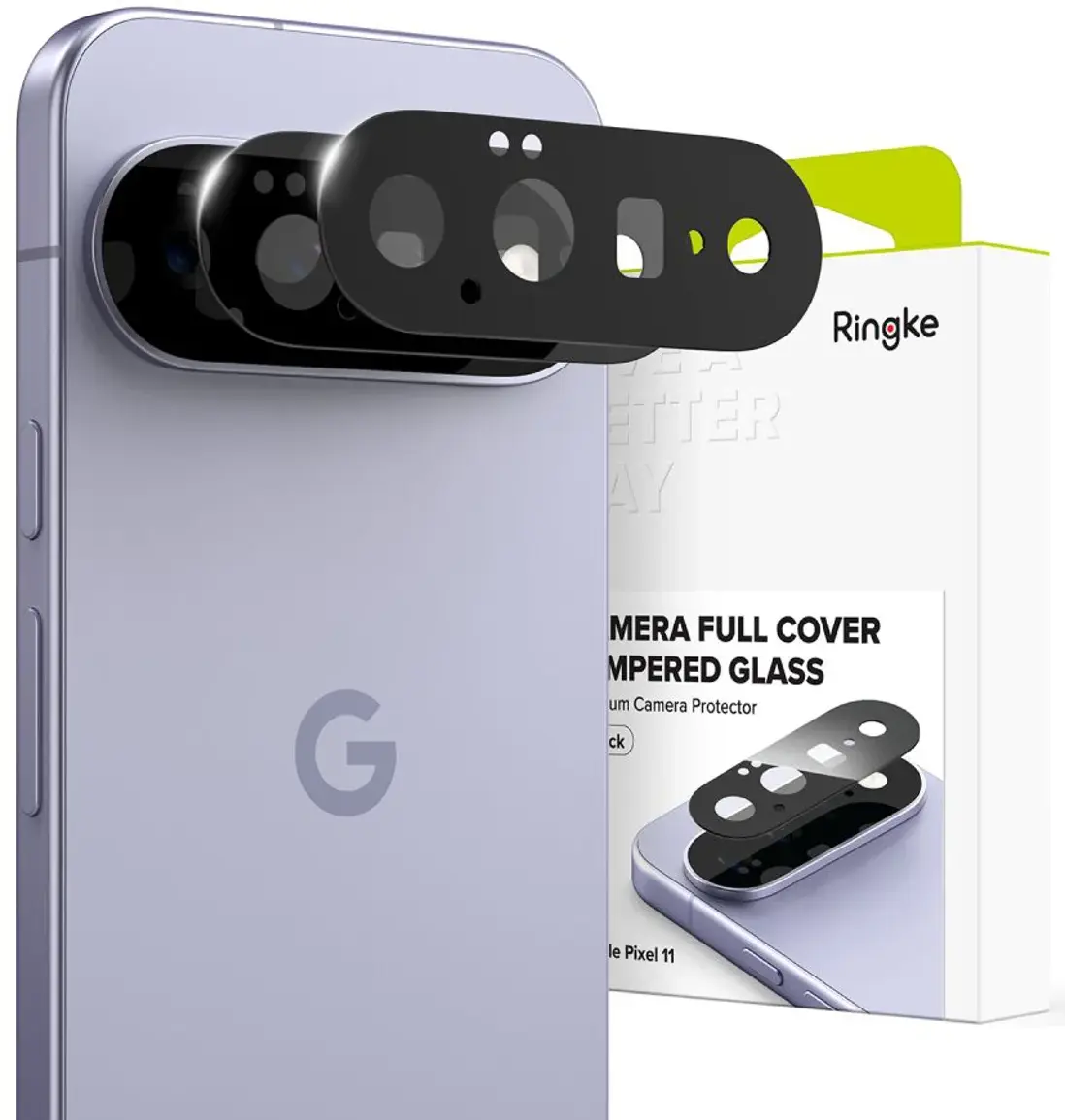 Ringke Camera Tempered Glass Google Pixel 11 Camera Protector 2-Pack afbeelding 1