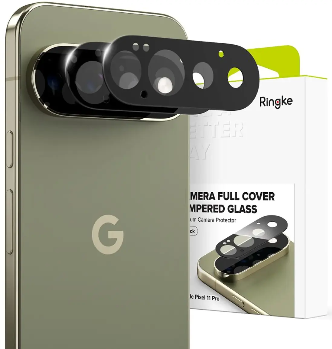 Ringke Camera Tempered Glass Google Pixel 11 Pro Camera Protector 2-Pack afbeelding 1