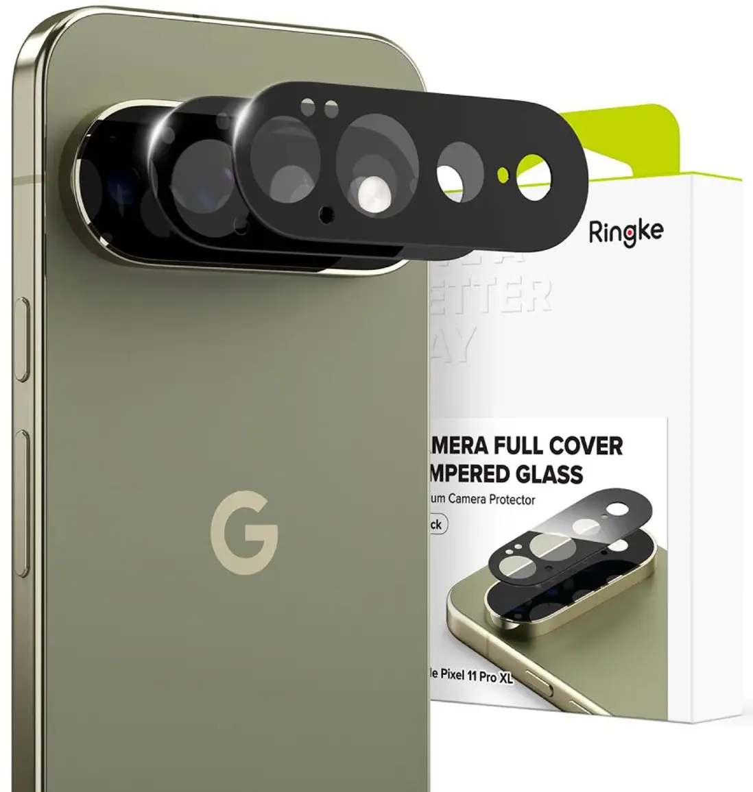 Ringke Camera Tempered Glass Google Pixel 11 Pro XL Camera Protector 2-Pack afbeelding 1