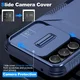 Samsung Galaxy A54 Hoesje Camera Slider Back Cover Schokbestendig Blauw afbeelding 7
