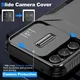 Samsung Galaxy A54 Hoesje Camera Slider Back Cover Schokbestendig Zwart afbeelding 7